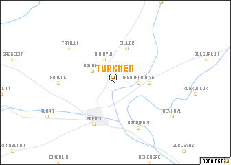 map of Türkmen