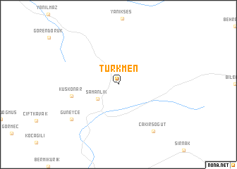 map of Türkmen