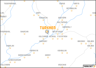 map of Turkmen