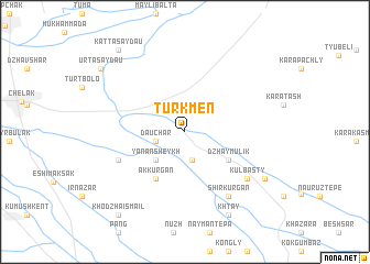 map of Turkmen