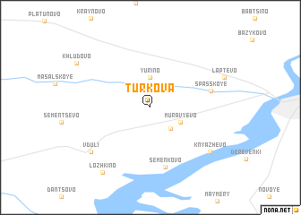 map of Turkova