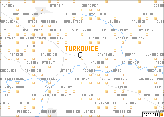 map of Turkovice