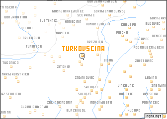 map of Turkovšćina