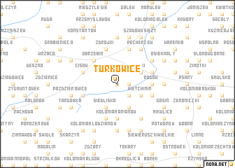 map of Turkowice