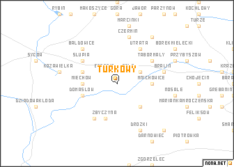 map of Turkowy