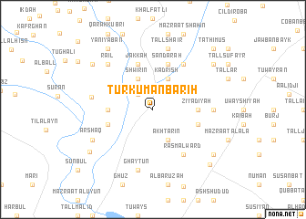 map of Turkumān Bāriḩ