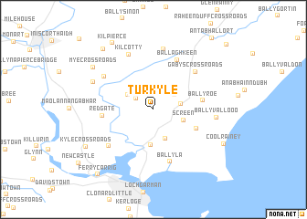 map of Turkyle