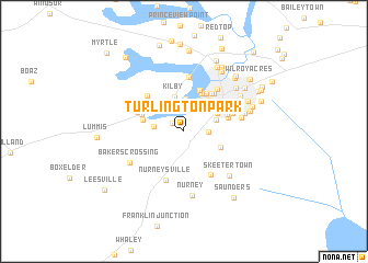 map of Turlington Park