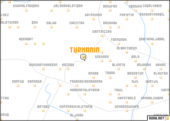 map of Turmānīn