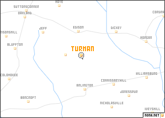 map of Turman