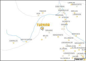 map of Turminá