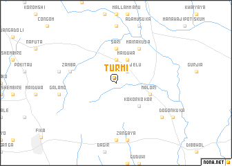 map of Turmi