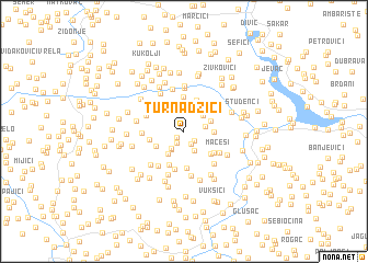 map of Turnadžići