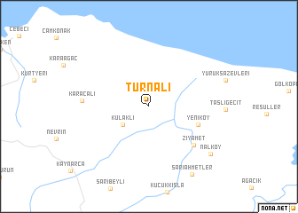map of Turnalı