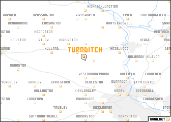 map of Turnditch