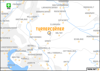 map of Turner Corner