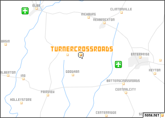 map of Turner Crossroads