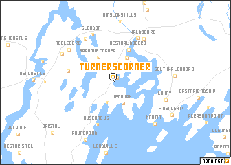 map of Turners Corner