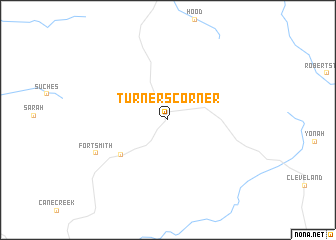 map of Turners Corner