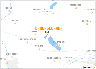 map of Turners Corner