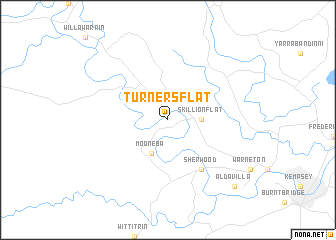 map of Turners Flat