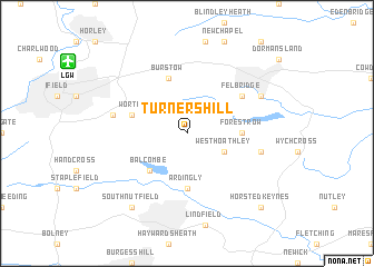 map of Turners Hill