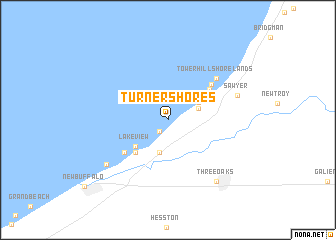 map of Turner Shores