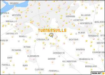 map of Turnersville