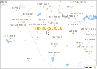 map of Turnersville