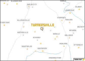 map of Turnersville