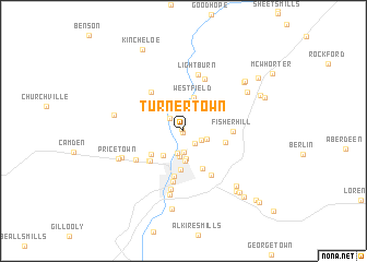 map of Turnertown