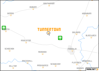 map of Turnertown