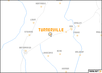 map of Turnerville