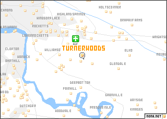 map of Turner Woods