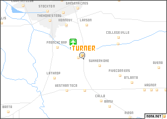 map of Turner
