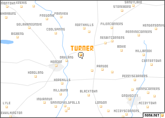 map of Turner