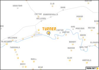 map of Turner
