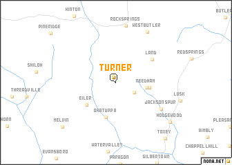 map of Turner