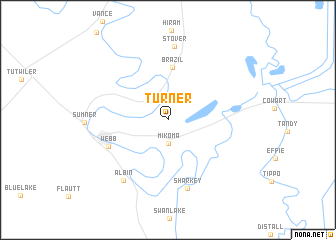 map of Turner