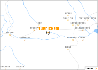 map of Tŭrnicheni