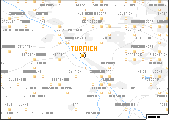map of Türnich