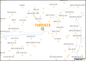 map of Turnišće