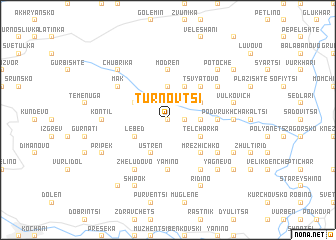 map of Tŭrnovtsi