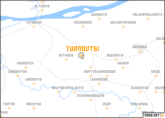 map of Tŭrnovtsi