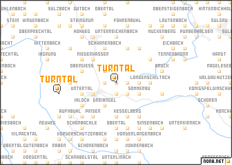 map of Turntal