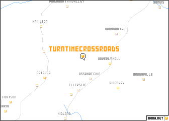 map of Turntime Crossroads