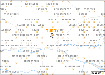 map of Turny