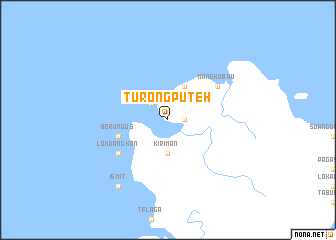 map of Turong Puteh