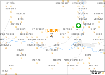 map of Turová