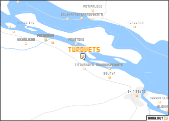 map of Turovets